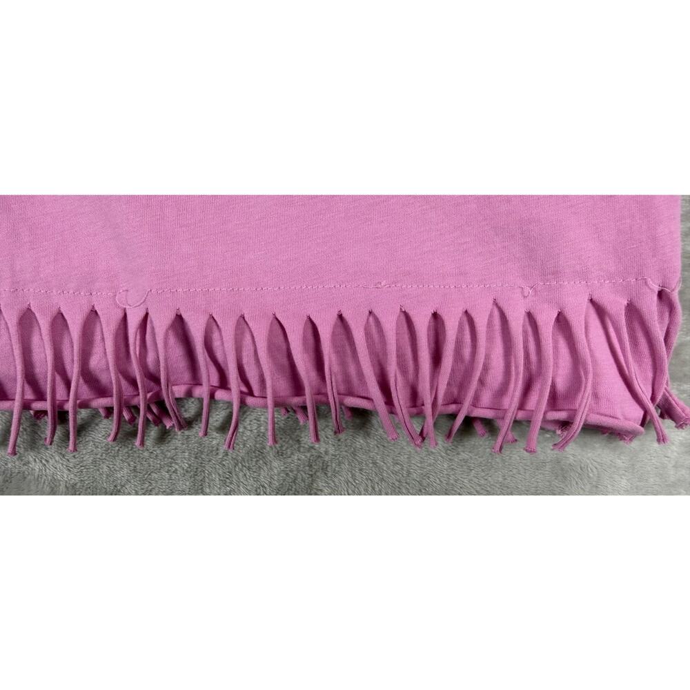 Chloe Girls Pink Logo Heart Fringe Hem Dress Size 10 Luxury Designer Cotton - Picture 6 of 10